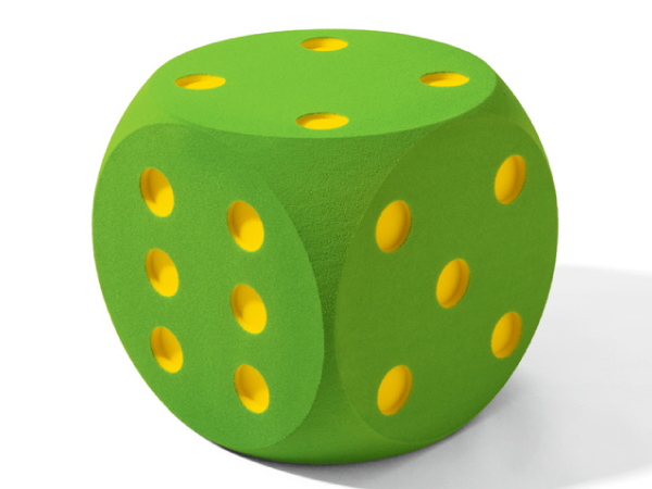 Schaumstoff Würfel 10cm - grün, Schaumstoff Würfel, Würfel für Spiele, Spiele & Geschenke